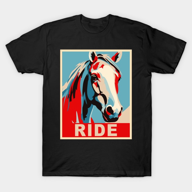 Funny Horse Equestrian Gifts Horseback Riding T-Shirt by KsuAnn